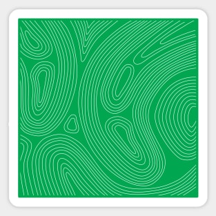 Lines On Green Sticker